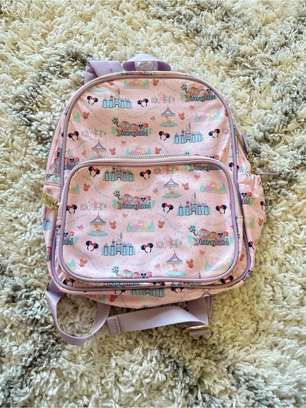 Stoney Clover Lane Disneyland Mini Backpack purple